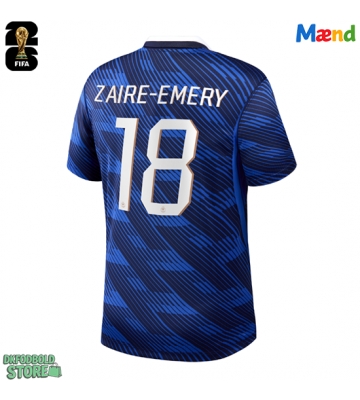 Frankrig Warren Zaire-Emery #18 Replika Hjemmebanetrøje VM 2026 Kortærmet